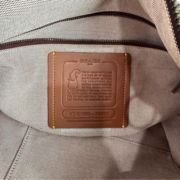 Coach 1941 Duffle Leather Bag Oxblood Rare Original Archive - Picture 8 of 9